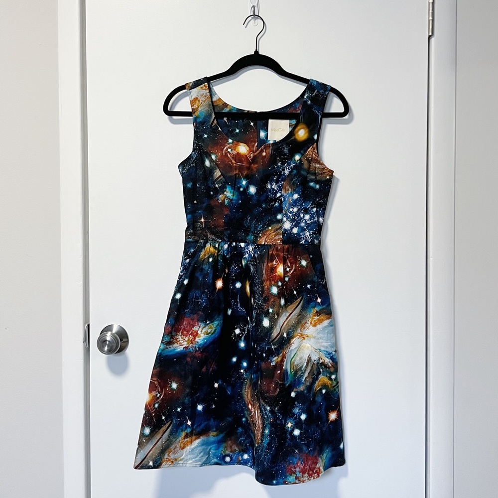 ModCloth Star And Galaxy Dress Size S